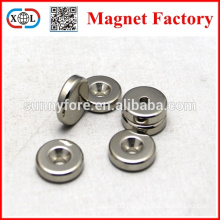 N42 disc countersunk thin magnet ring